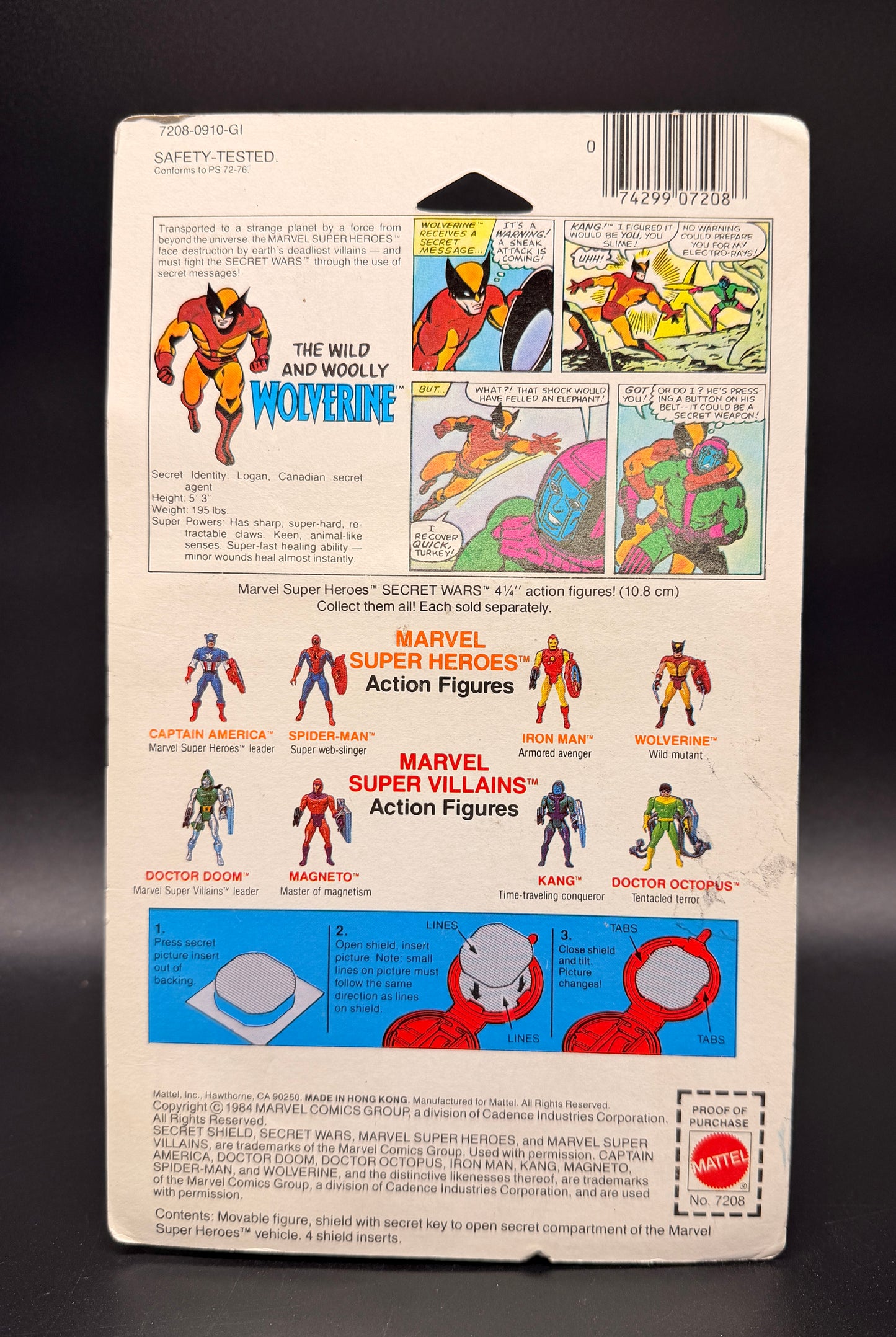 Wolverine Secret Wars Mattel Action Figure 1984