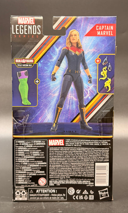 Captain Marvel (The Marvels) Marvel Legends (Totally Awesome Hulk BAF) Action Figure Hasbro
