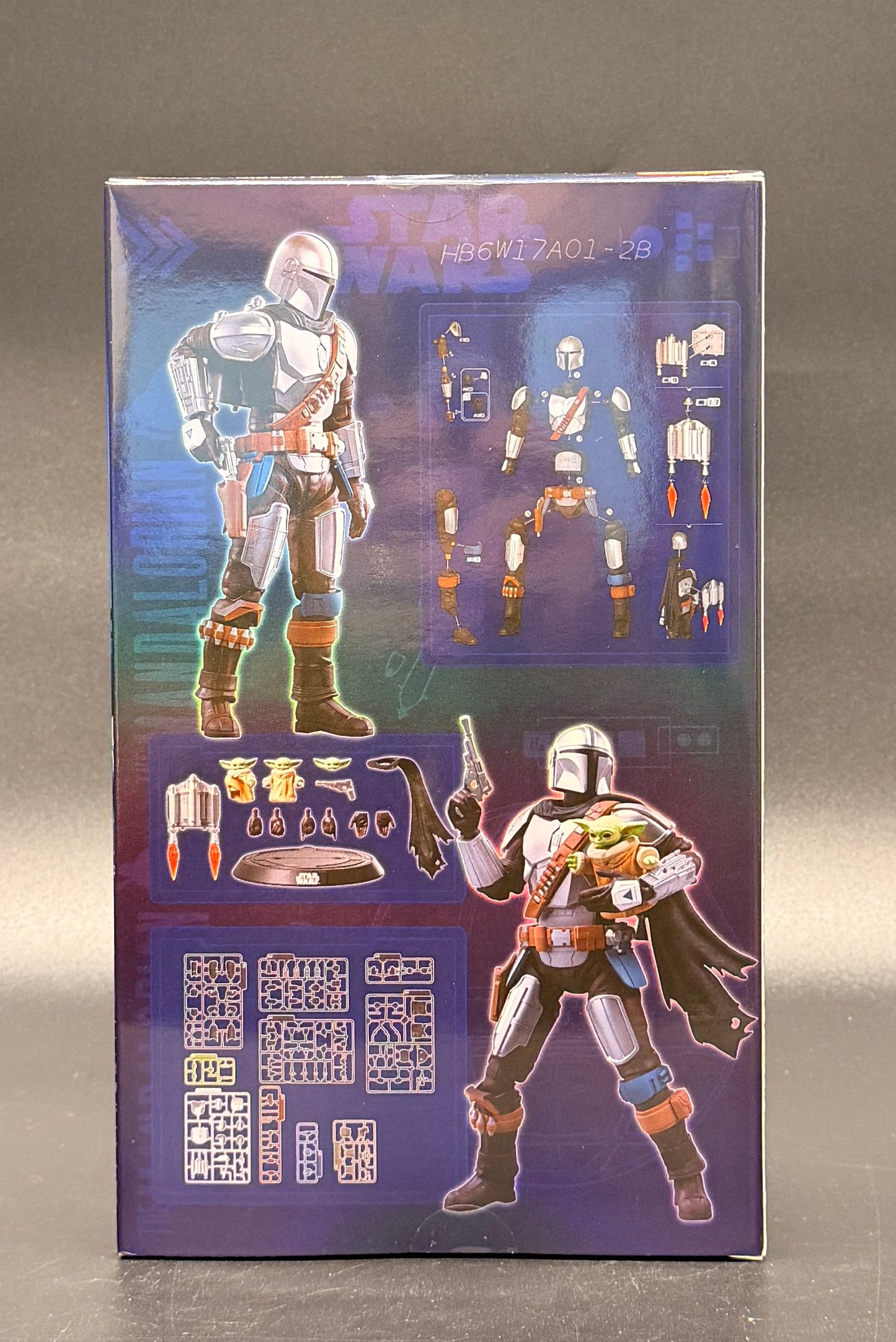 Din Djarin and Grogu Star Wars: The Mandalorian Champion Class CC05 Blokees Model Kit