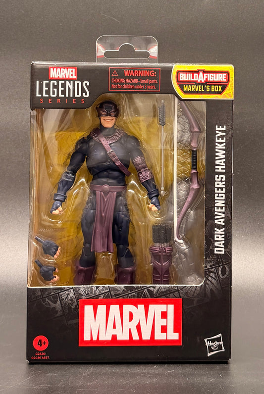 Dark Avengers Hawkeye (BAF Marvel's Box) Action Figure Marvel Legends Hasbro 2026 Front Box View.