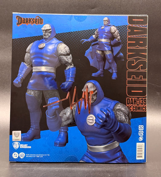 Darkseid DAH-139 DC Comics Action Figure Dynamic 8ction Heroes Beast Kingdom 2025 Rear Box View.
