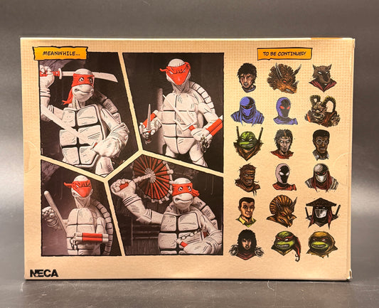 The First Sketch Turtles (Black and White) Eastman & Laird’s Teenage Mutant Ninja Turtles Adventures Action Figure NECA 2024