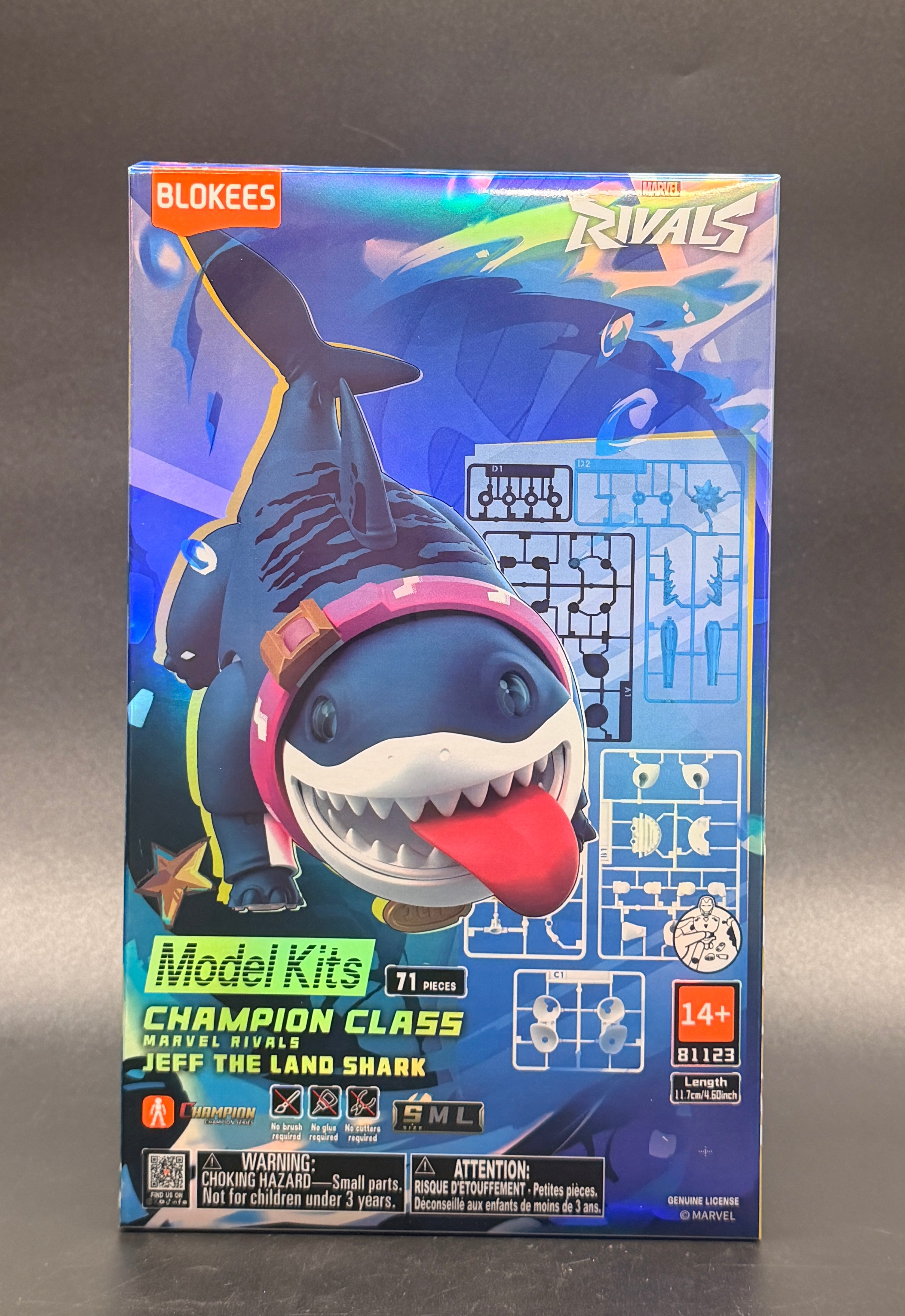Jeff the Land Shark Marvel Rivals Champion Class Model Kit Action Figure Blokees 2026
