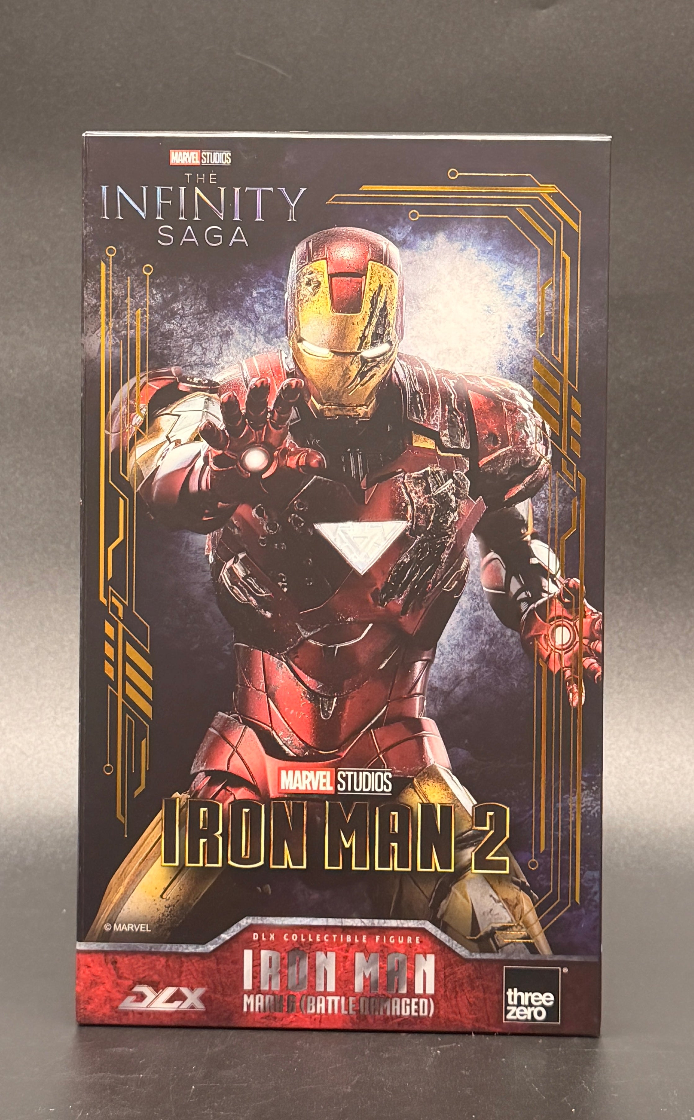 Iron Man Mk 6 Battle Damaged Iron Man 3 The Infinity Saga DLX Action Figure Threezero 2026