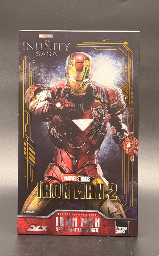 Iron Man Mk 6 Battle Damaged Iron Man 3 The Infinity Saga DLX Action Figure Threezero 2026
