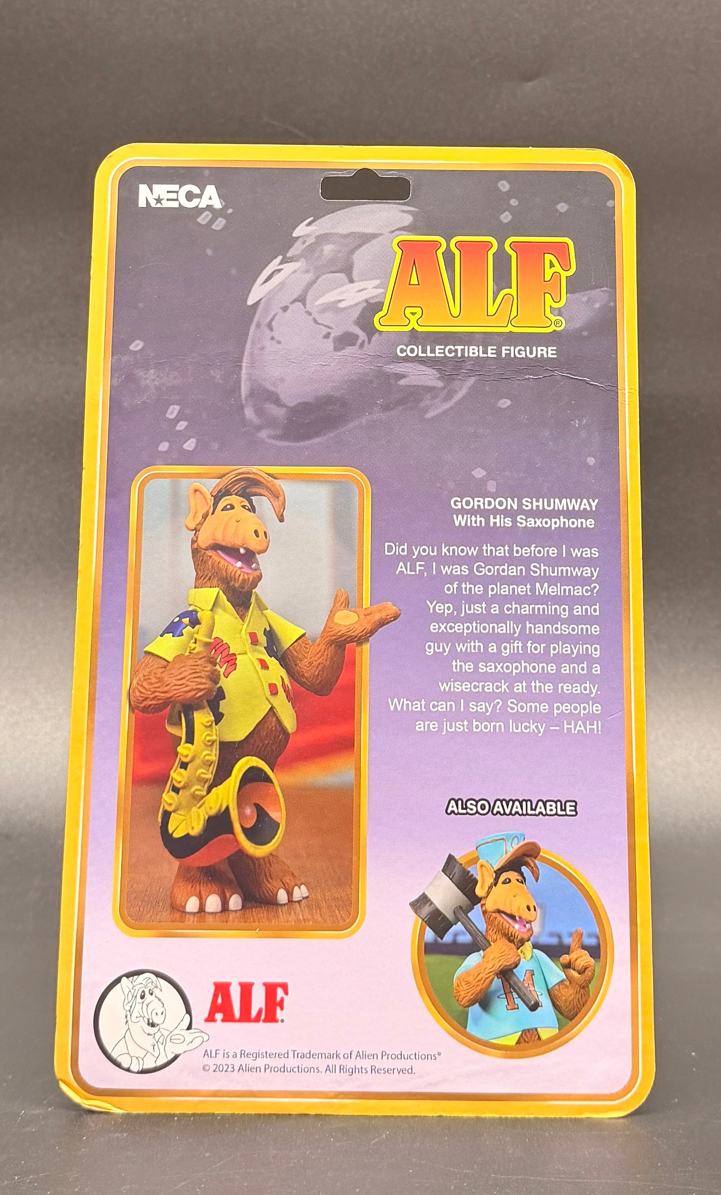 ALF (Gordon Shumway) with Saxophone Toony Classics Action Figure NECA 2023