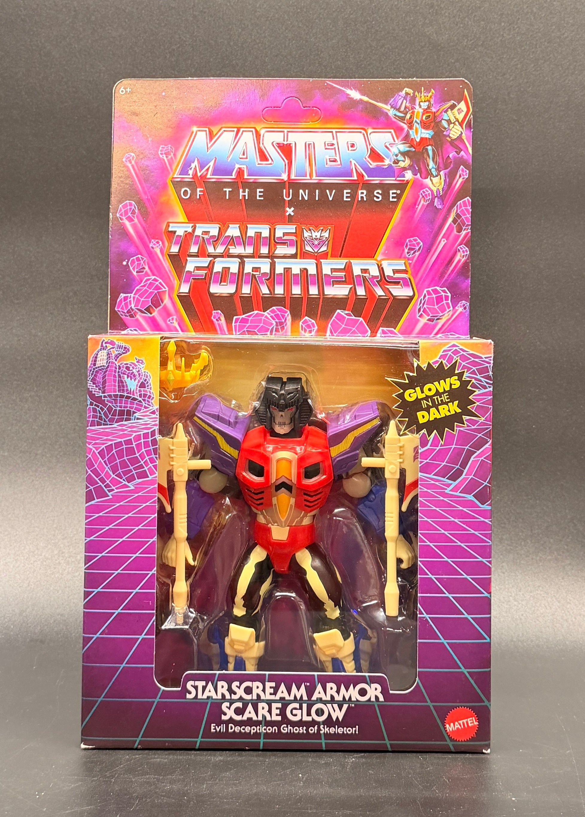 Starscream Armor Scare Glow The Masters of the Universe x Transformers Action figure Mattel 2025