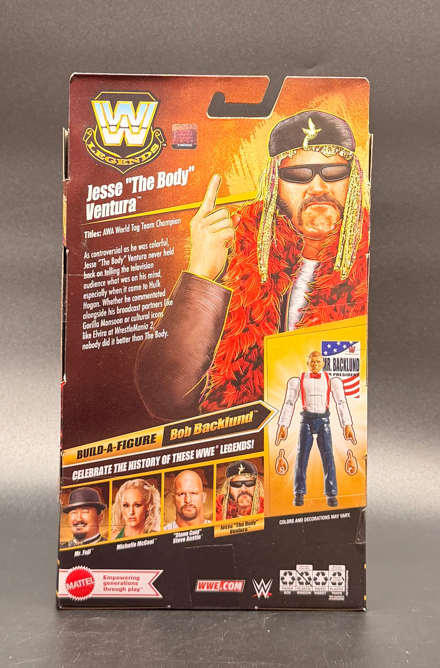 Jesse The Body Ventura WWE Elite Collection Legends (BAF Bob Backlund) Action Figure Mattel 2026