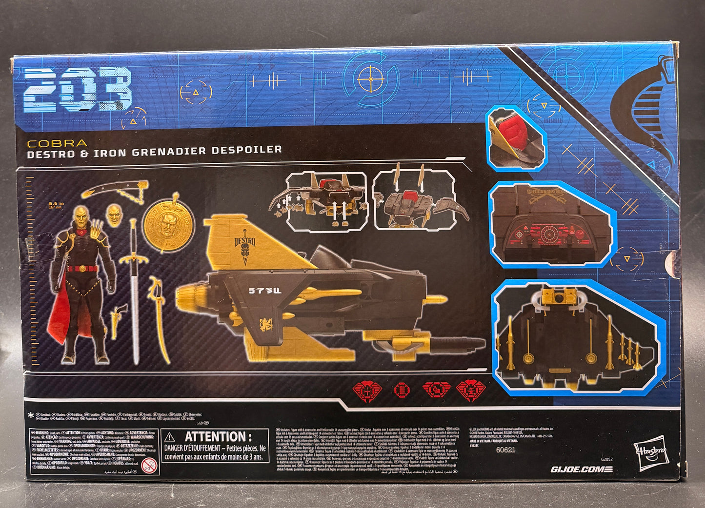 Destro & Iron Grenadier Despoiler #203 GI Joe Classified Series Action Figure Set Hasbro 2026
