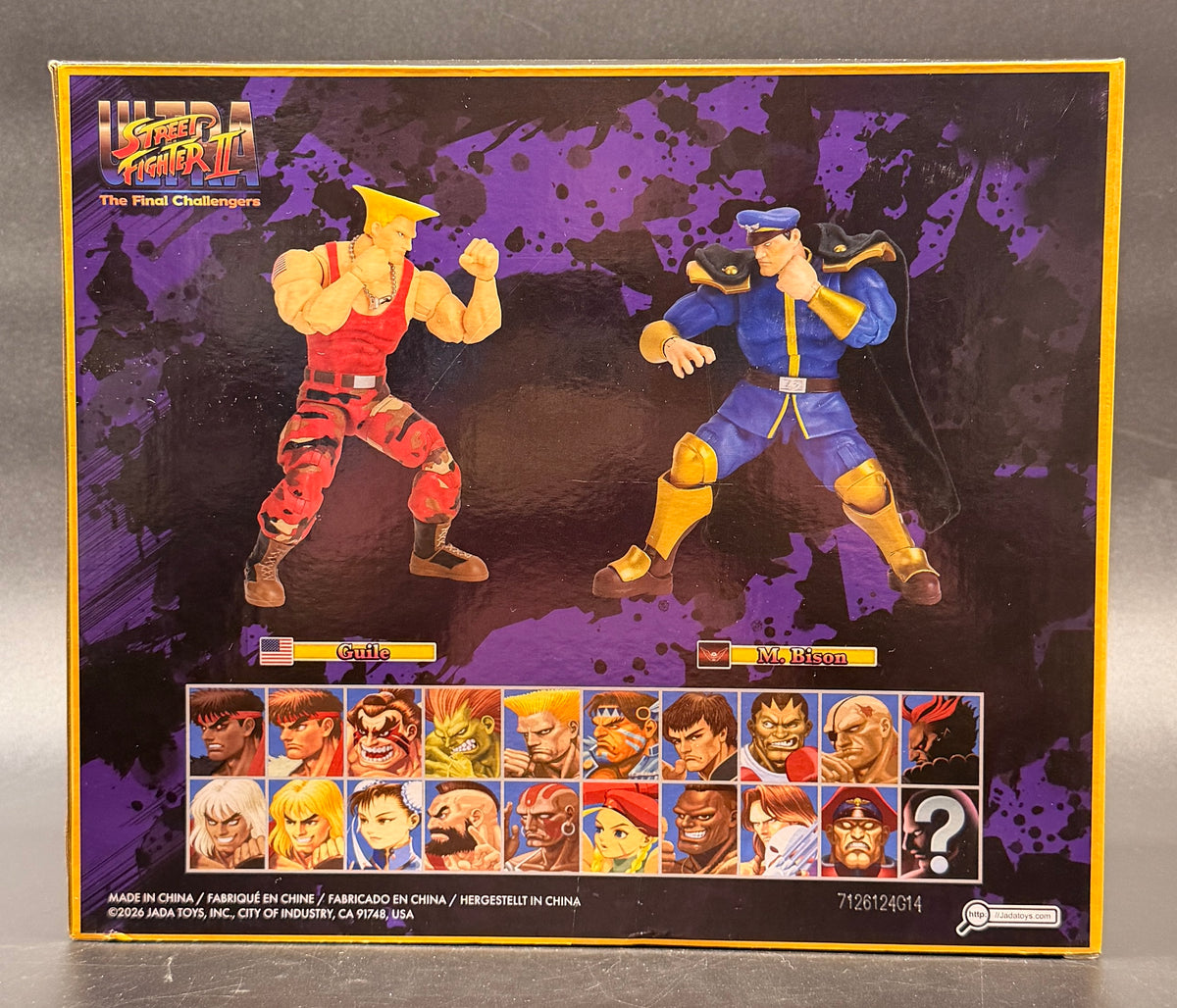 Guile Vs M.Bison Player 2 Ultra Street Fighter II Action Figure Set Capcom Jada Toys 2026
