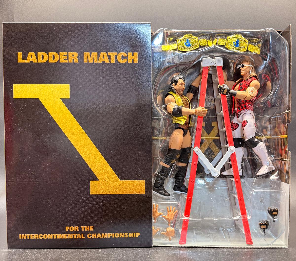WrestleMania X WWE: Elite Collection Ladder Match 1994 Action Figure Set Mattel 2023