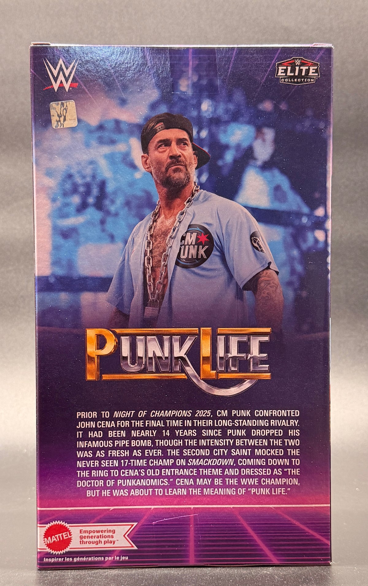 CM Punk WWE: Elite Mattel Creations Punk Life Action Figure Mattel 2026