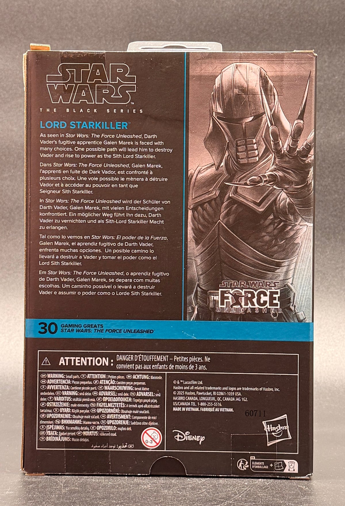 Lord Starkiller Star Wars: The Force Unleashed Black Series Action Figure Hasbro 2026