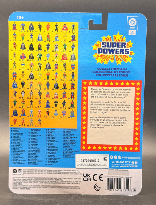 Cyborg (Metallic) DC Super Powers Action Figure McFarlane Toys 2026