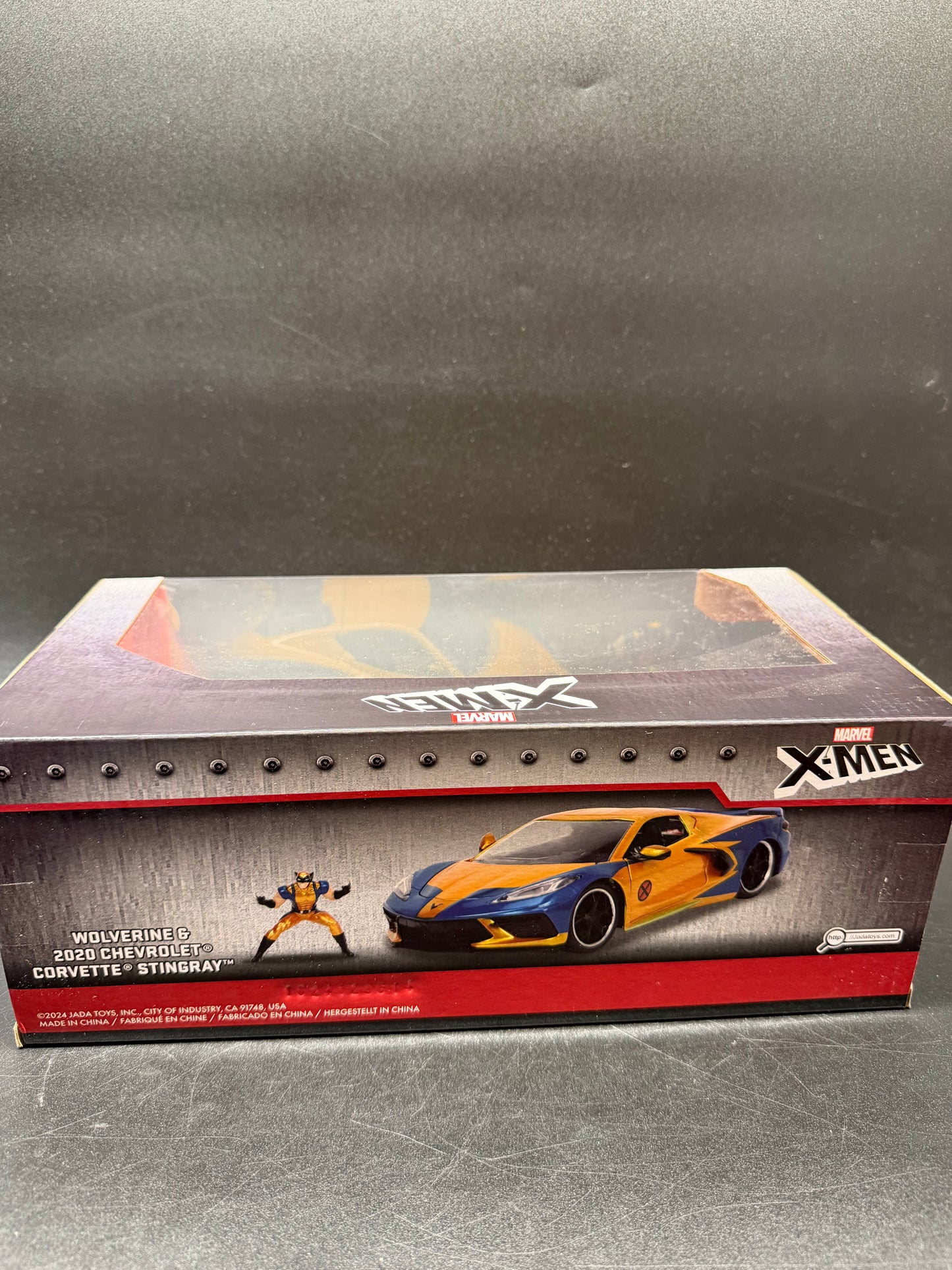 Wolverine Marvel X-Men 2020 Corvette C8 Diecast Car with Figure Jada Toys