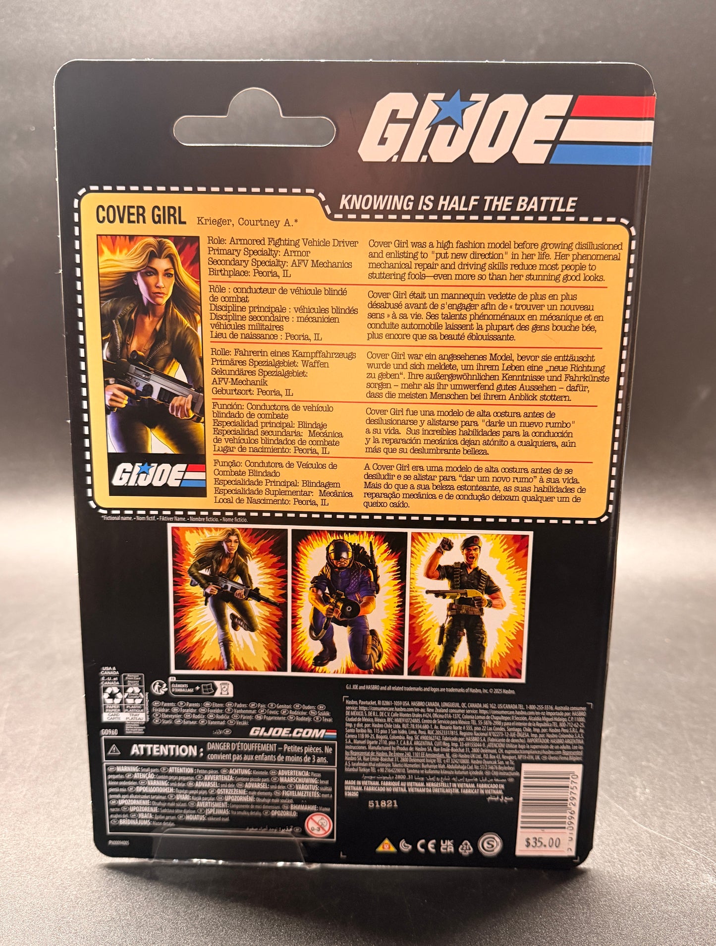 Cover Girl "Courtney Krieger" GI JOE Classified Retro Card Series Figure