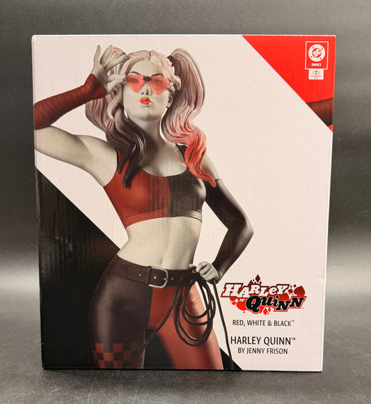 Harley Quinn Red White and Black 1/10 Scale Resin Statue (Jenny Frison) DC Direct McFarlane Toys