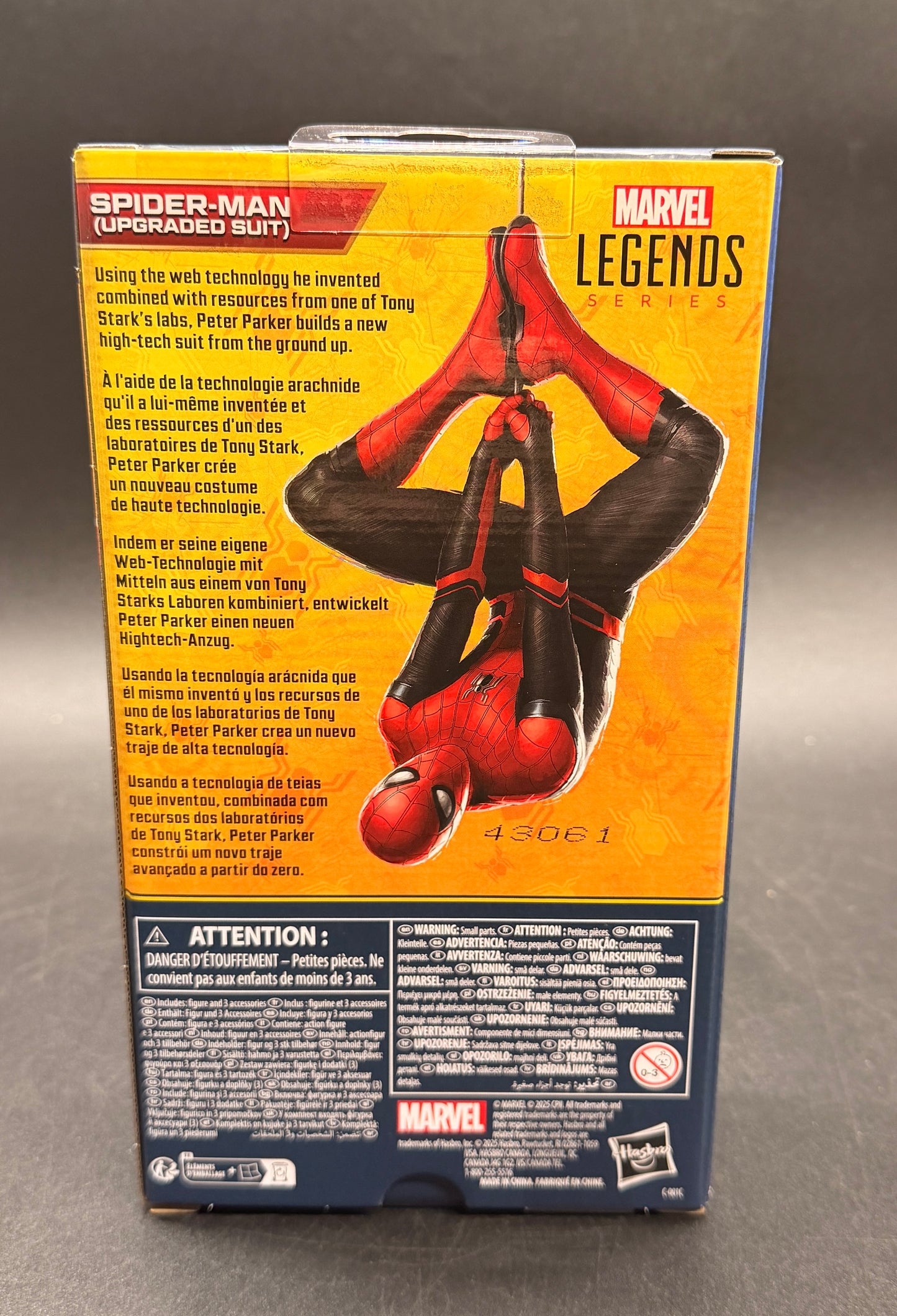 Spider-Man (Upgraded Suit) Spider-Man: Far From Home Marvel Legends Figure Hasbro 2025