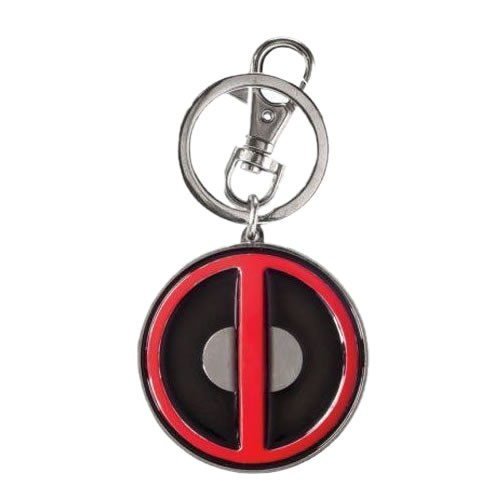 Deadpool Logo Colored Pewter Key Ring