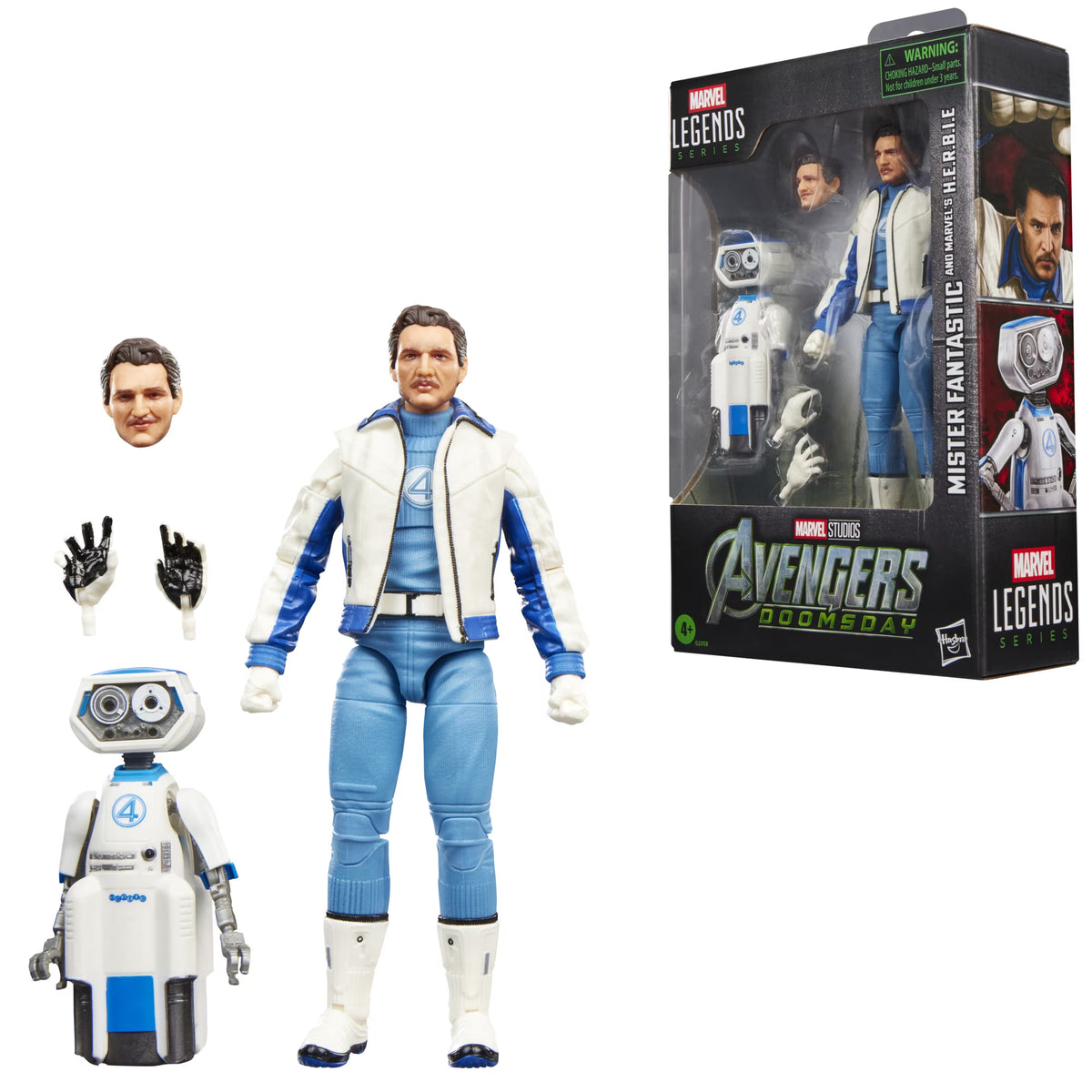 Mister Fantastic and H.E.R.B.I.E. Avengers: Doomsday Marvel Legends Action Figure Set Hasbro 2026