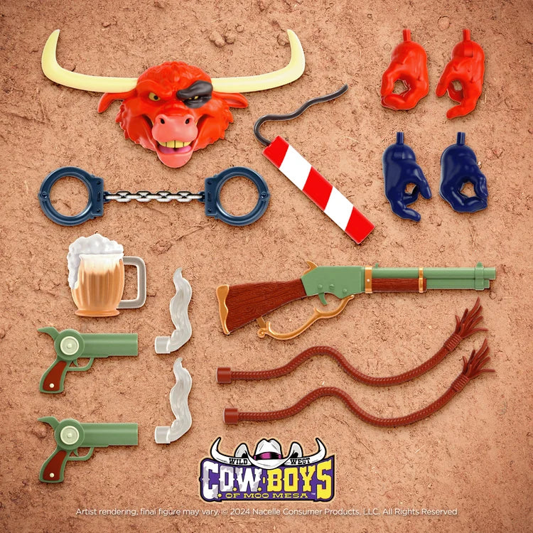Sheriff Terrorbull in the Sheriff's Office Wild West C.O.W.-Boys of Moo Mesa SDCC Exclusive Action Figure Nacelle Toys 2026