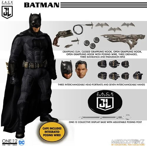Justice League (2021 Movie) One:12 Collective Action Figures Deluxe Steel Boxed Set