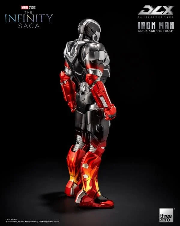 Iron Man Mark XXII Hot Rod 1/12 Scale Iron Man 3 The Infinity Saga DLX Threezero Action Figure