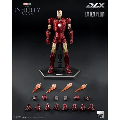Iron Man Mk 3 1:12 The Infinity Saga DLX Threezero Action Figure