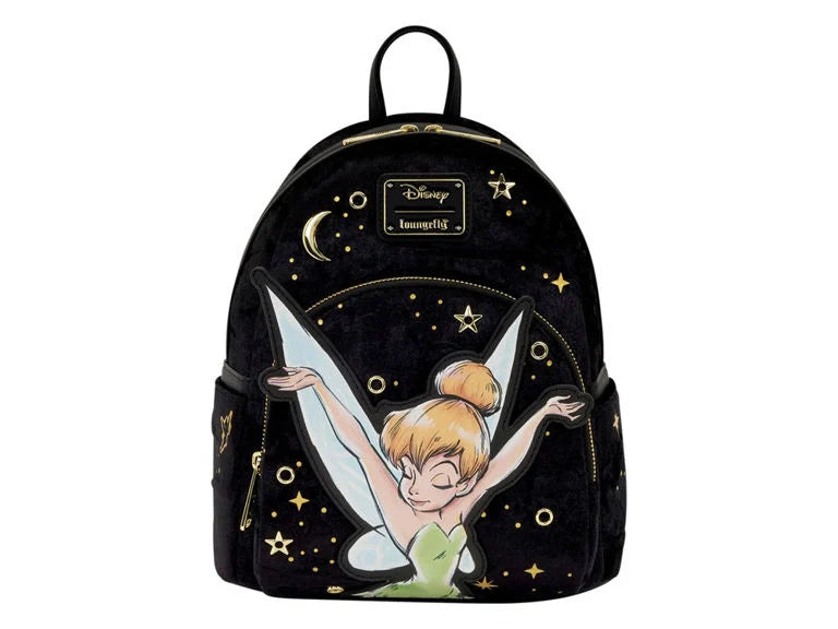Peter Pan Tinker Bell Pixie Dust Velvet Mini-Backpack Disney Loungefly