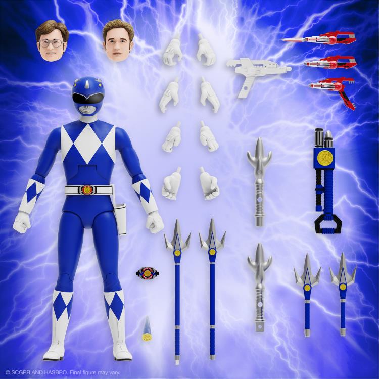 Blue Ranger Mighty Morphin Power Rangers 7 in. Action Figure Ultimates! Super7