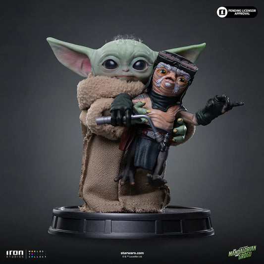 Grogu No Squeezy Mandalorian and Grogu 1:4 Statue Iron Studios 2026