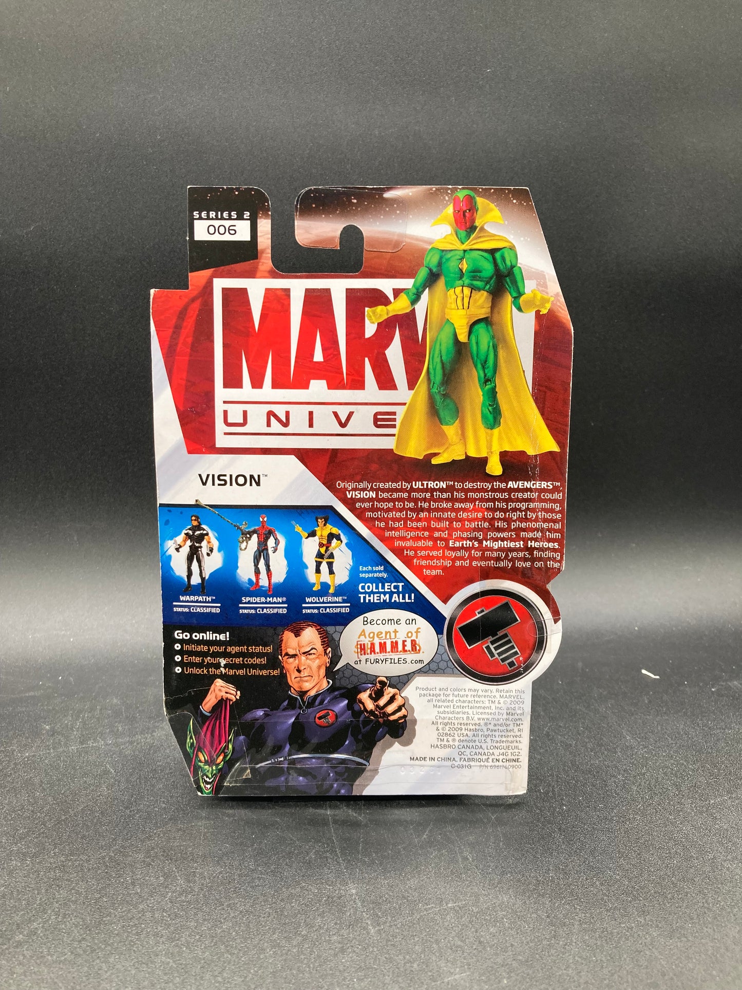 Vision Hasbro Marvel Universe Figure 2009