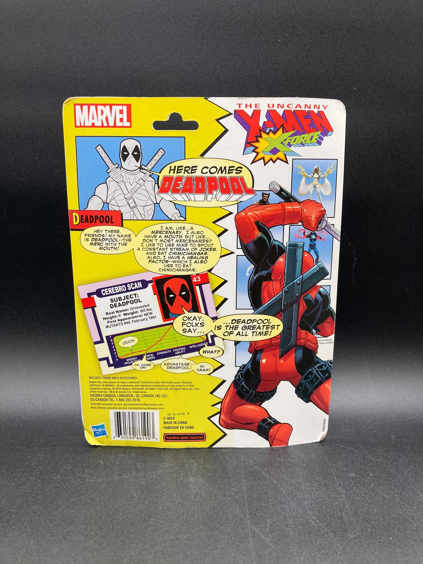 Deadpool Hasbro Marvel Legends Retro X-Men X-Force Figure 2018