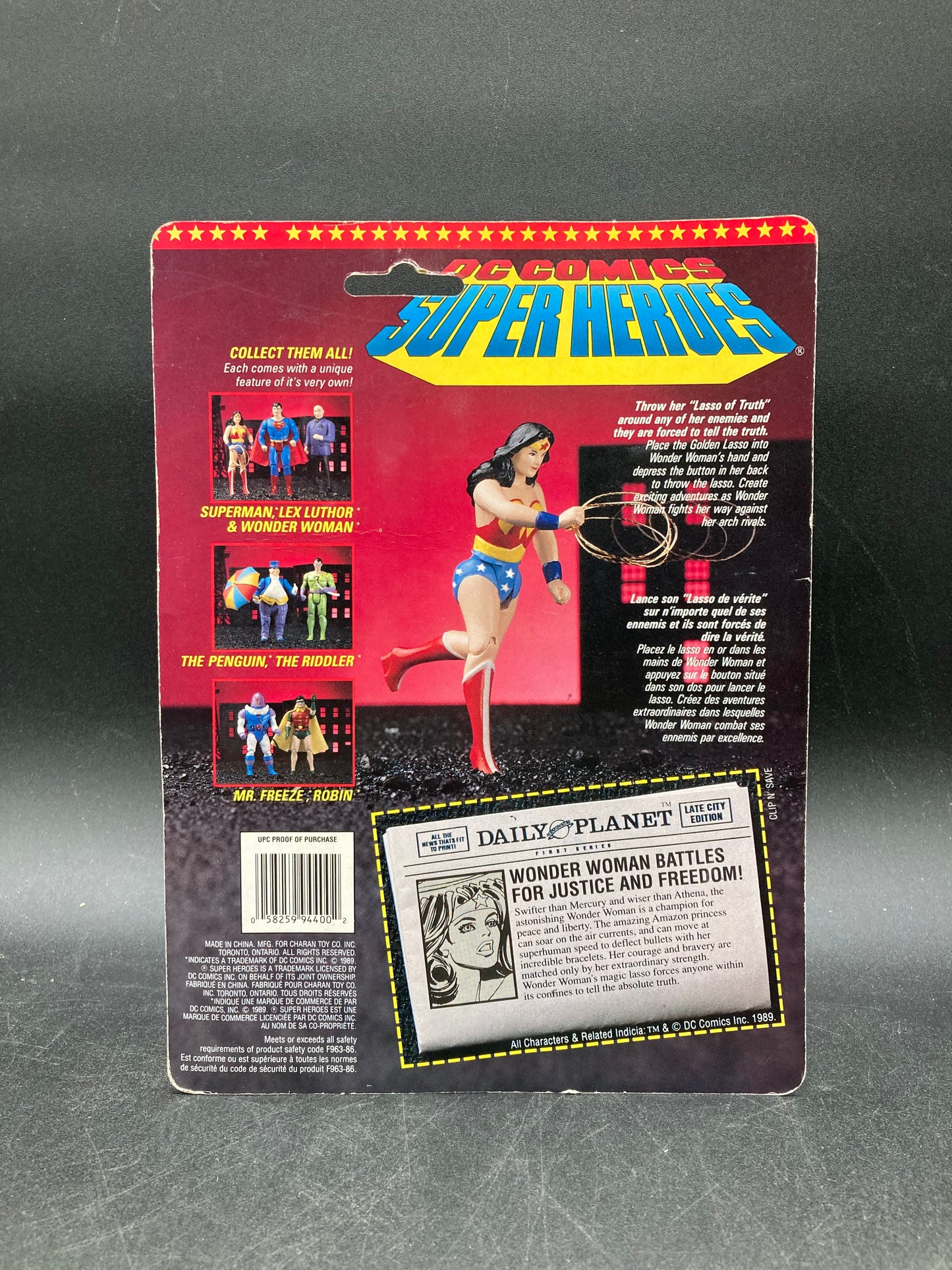 Wonder Woman Charan Toy/Toybiz DC Super Heroes Figure 1989