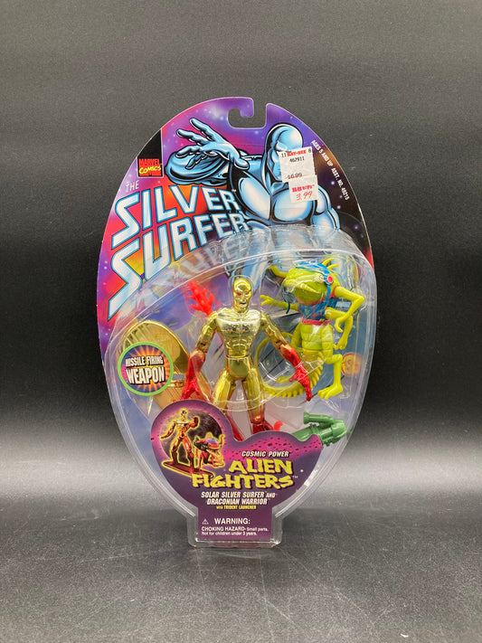 Solar Silver Surfer & Draconian Warrior Toybiz Silver Surfer Figure 1998