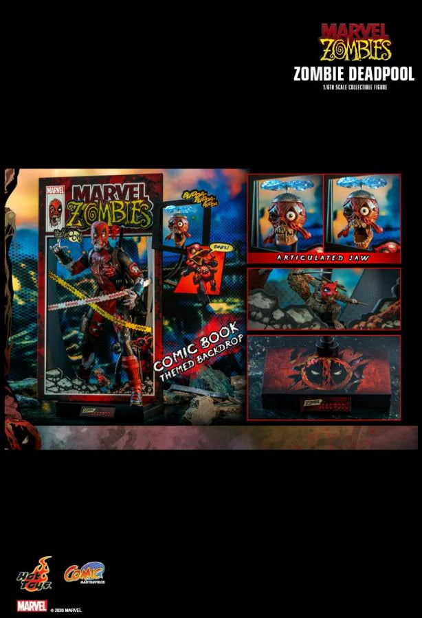 Zombie Deadpool Hot Toys Marvel Zombies 1/6 Scale Collectible Figure 2021 CMS06