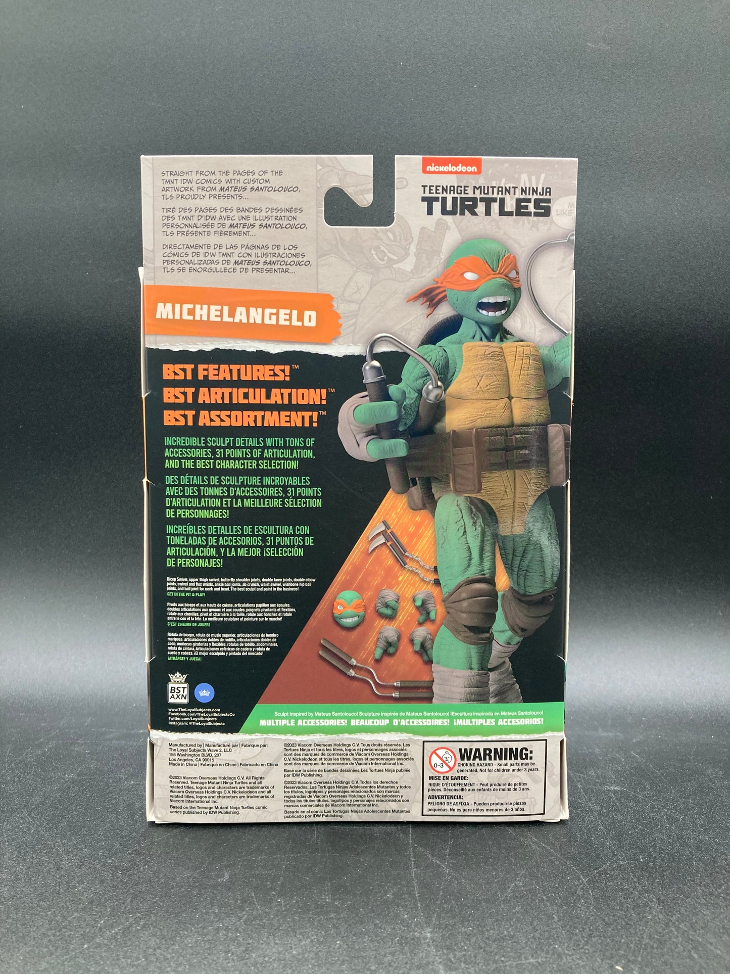 Michaelangelo Loyal Subjects Teenage Mutant Ninja Turtles Figure 2023