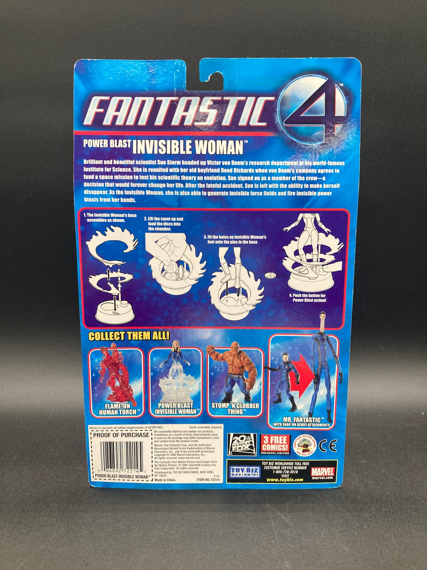 Power Blast Invisible Woman Toybiz Fantastic Four Movie Figure 2005