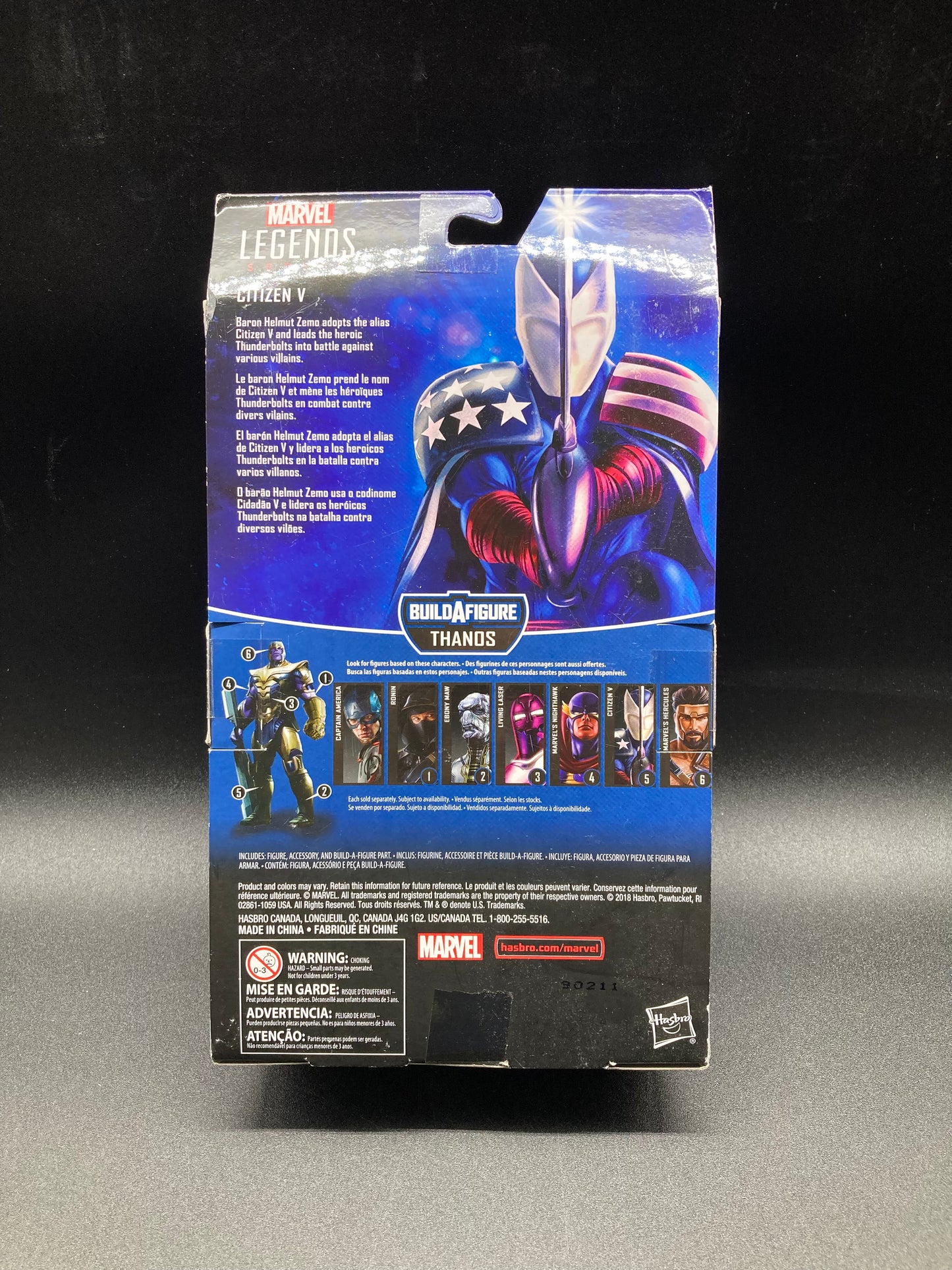 Citizen V Hasbro Marvel Legends Figure Thanos BAF 2018