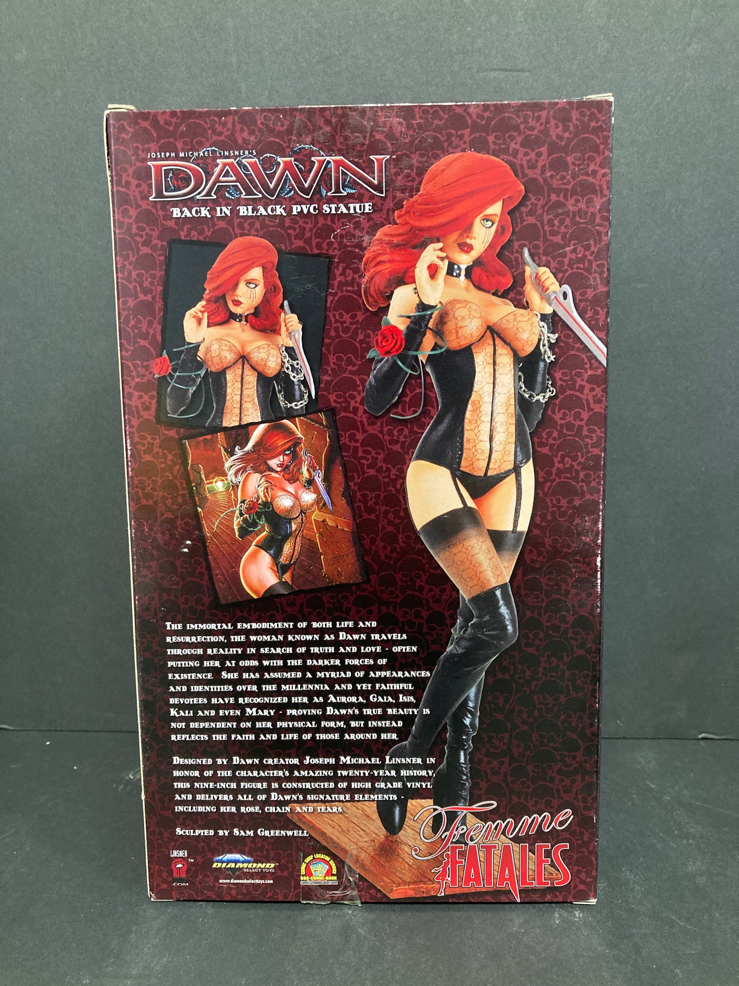 Dawn Back In Black Diamond Select Femme Fatales Statue 2010