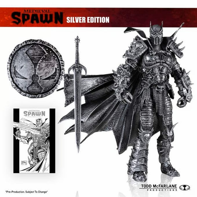 Classic Silver Medieval Spawn McFarlane Kickstarter Special Edition (Silver Box)