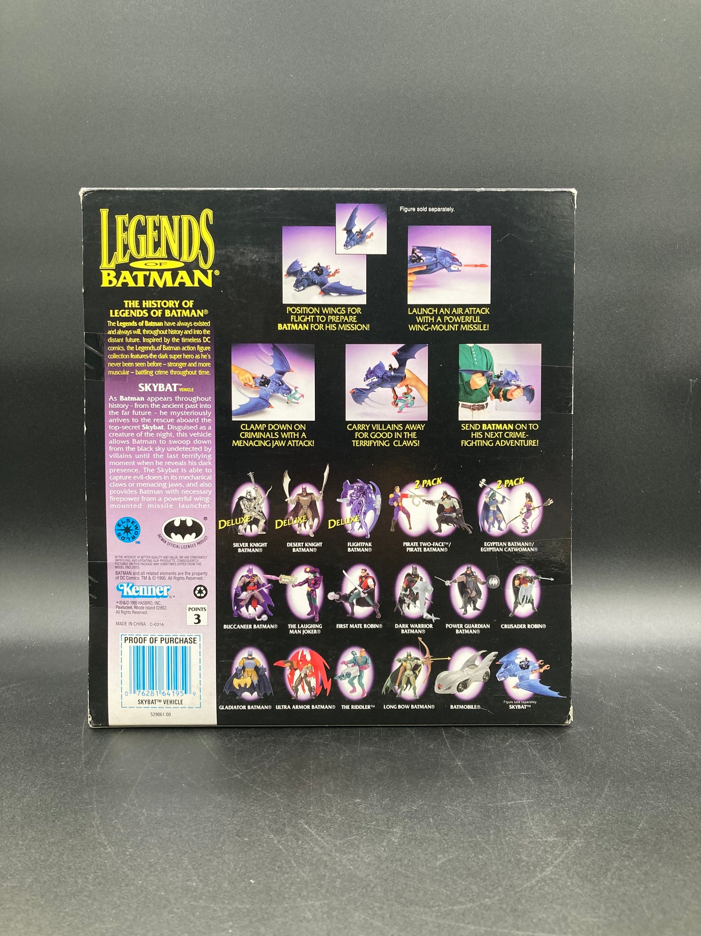 Skybat Vehicle Kenner Legends Of Batman Playset 1995