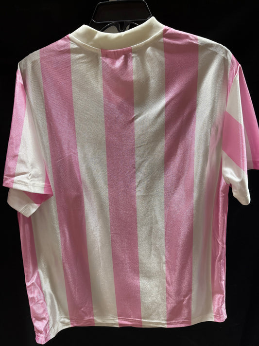 Spider-Man Pink and White Striped Jersey