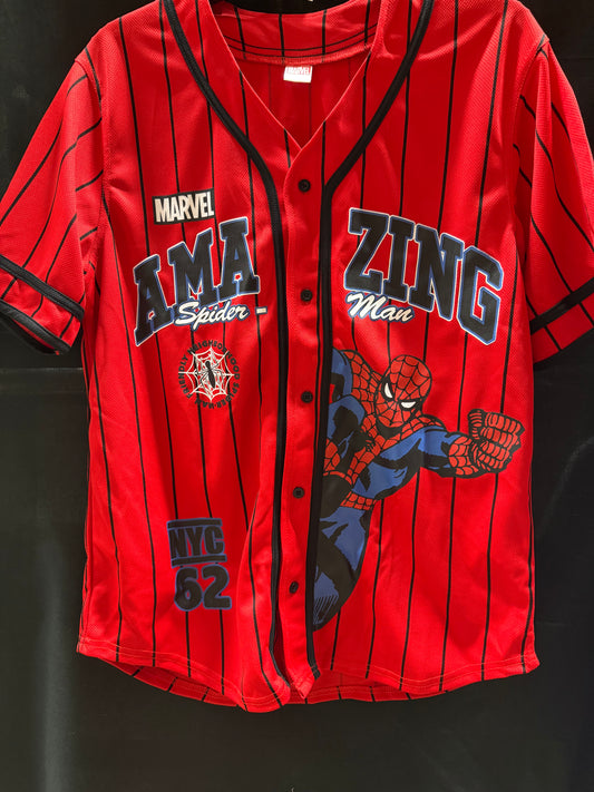 Marvel Amazing Spider-Man NYC 62 Button-Up Baseball Jersey