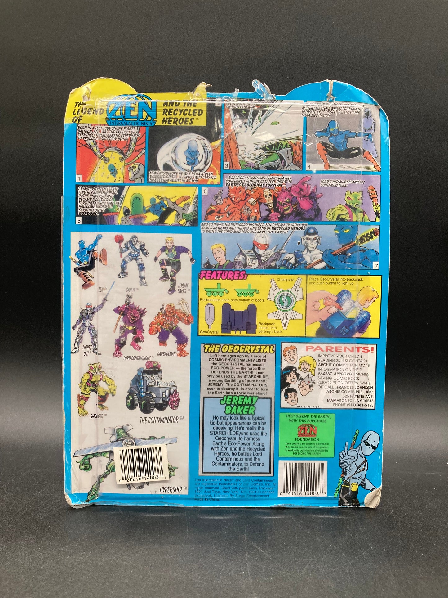Jeremy Baker Zen Intergalactic Ninja Figure 1991