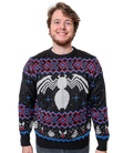Marvel Venom Symbol Offcially Licesned Adult Holiday Ugly Christmas Sweater