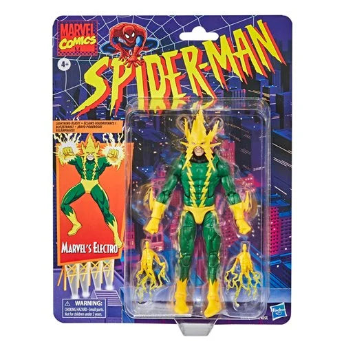 Electro Marvel Legends Series Spider-man Retro Action Figure 2026