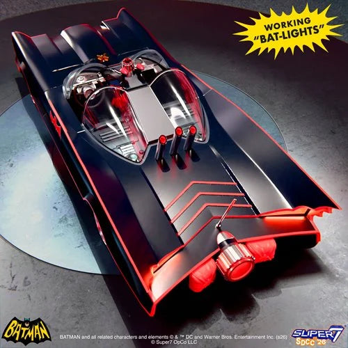 Batmobile Batman 1966 TV Series Super Cyborg SDCC Exclusive Vehicle Super7 2026
