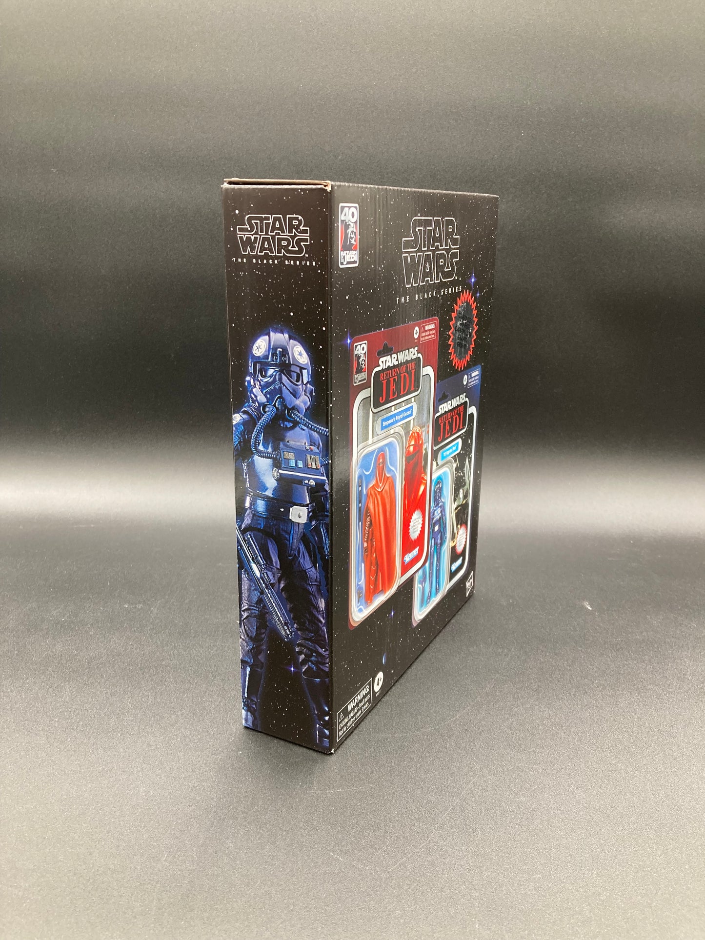 Star Wars Black Series Emperor’s Royal Guard & Tie Fighter Pilot ROTJ Carbonized Graphite 2PK