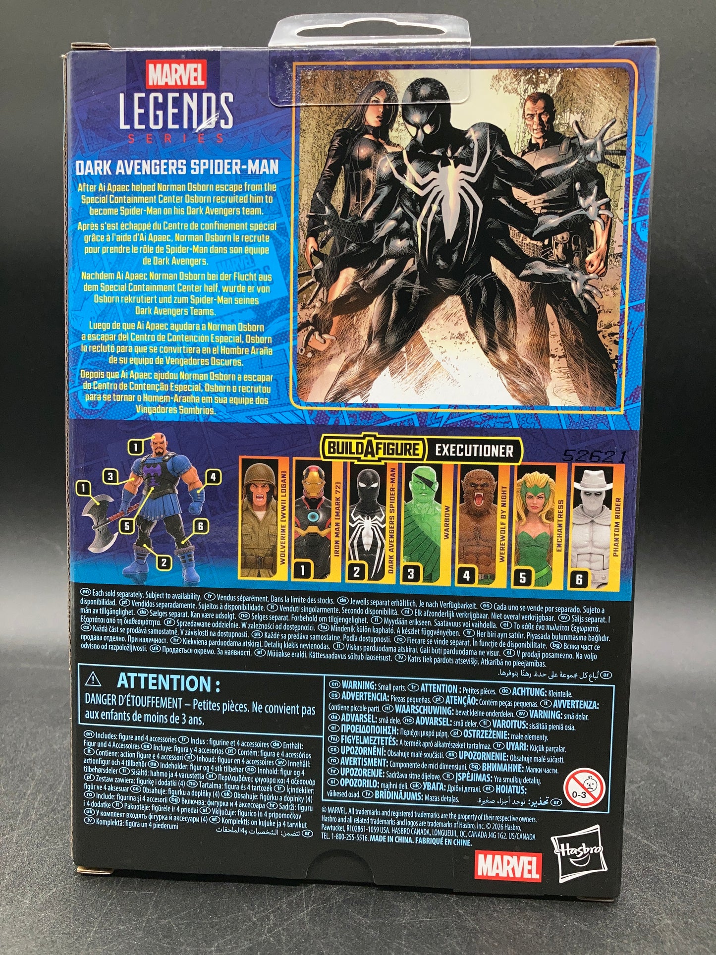 Dark Avengers Spider-Man Hasbro Marvel Legends Figure Executioner BAF 2025